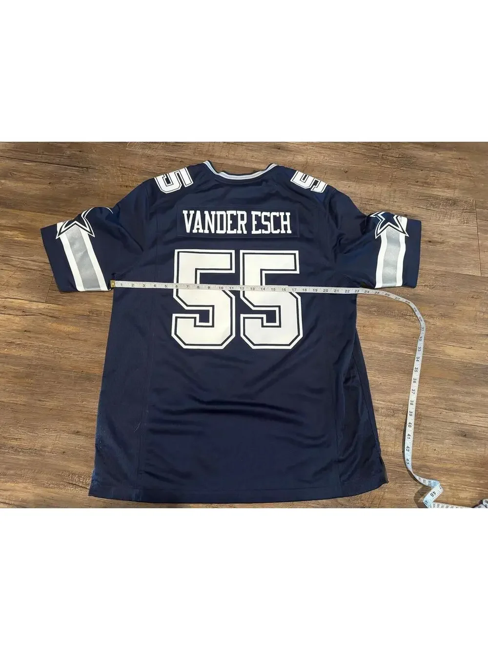 Nike Dallas Cowboys Van Esch Navy/White Jersey Sz L EUC